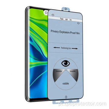 Protetor de tela de privacidade de hidrogel para Xiaomi Mi CC9